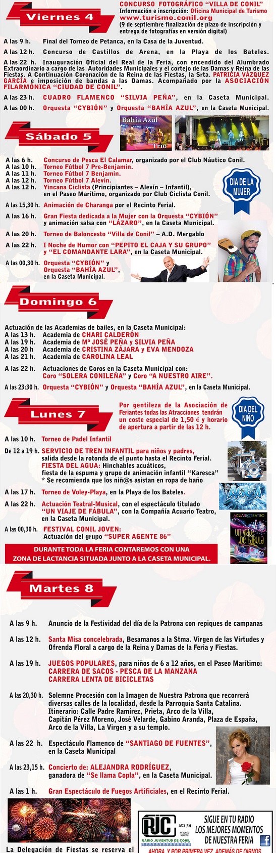 Programm Feria de Conil 2015